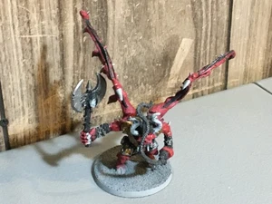 SA25971 WARHAMMER FANTASY AOS 40K CHAOS DAEMONS METAL BLOODTHIRSTER PAINTED BASE - Picture 1 of 16