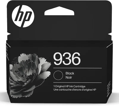HP 936 Black Ink Cartridge Printers | Works with Printer Series: Officejet 9120, - Image 1 of 4