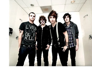 ALL TIME LOW SIGNED 8X10 PHOTO JACK AND ALEX - Picture 1 of 1
