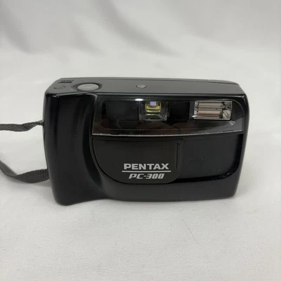 Vintage Pentax PC-300 Point & Shoot 35mm Film Camera with Case Strap *Read Desc - Image 1 of 4