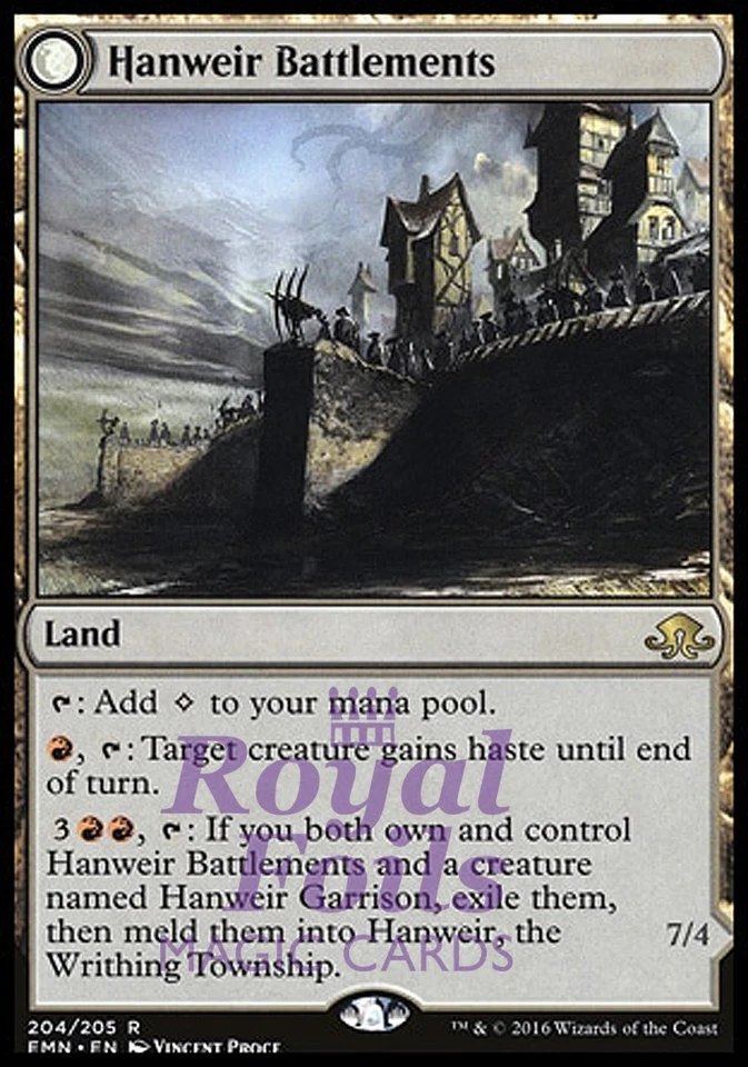 Hanweir Battlements 1x FOIL EMN MTG Eldritch Moon Rare MINT land - Image 1 of 1