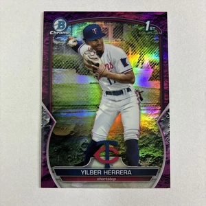 2023 Bowman Chrome Silber Herrera 1st Bowman /199 Purple Refractor Twins - Bild 1 von 3