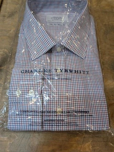 Charles Tyrwhitt Men's Classic Fit Non-Iron Check Dress Shirt Men’s XXL / 2XL - Picture 1 of 13