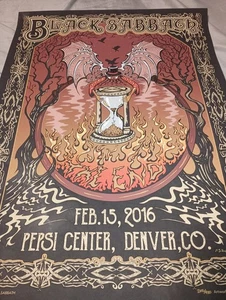 Black Sabbath The End Tour Poster 18x24 Denver CO Mike Dubois #202/450 15.02.2016 - Bild 1 von 13