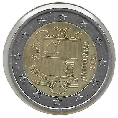 Moneda de  Andorra 2021 km#527 (Circulación Normal) Usada Ref. M2474 - Imagen 1 de 2