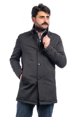 Trench Uomo Invernale Giubbotto Invernale Impermeabile Lungo Imbottito VEQUE - Immagine 1 di 4