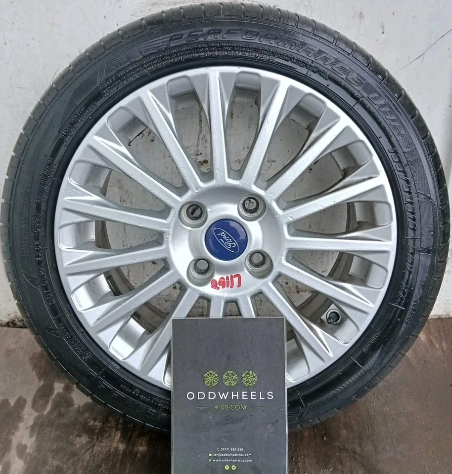 FORD FIESTA ALLOY WHEEL 16" COMPLETE WITH TYRE X1 SINGLE MK7.5 TITANIUM  - Image 1 of 4