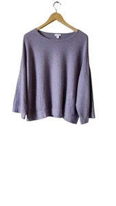 Pure J Jill Womens Oversize Lagenlook Sweater Boho Boxy Beach Cotton Cashmere-M - Picture 1 of 4
