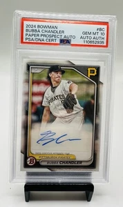2024 Bowman Bubba Chandler Auto #PPRA-BC PSA 10 AUTO AUTH - Bild 1 von 2