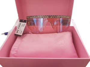 Occhiali da sole maschera Swarovski, tinta sfumata in topazio chiaro. Prezzo consigliato £530 nuovo - Foto 1 di 13