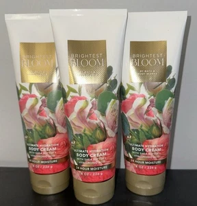 Bath & Body Works LOTE 3 Crema Corporal Hidratante Flor Brightest Loción Hialurónica - Imagen 1 de 2