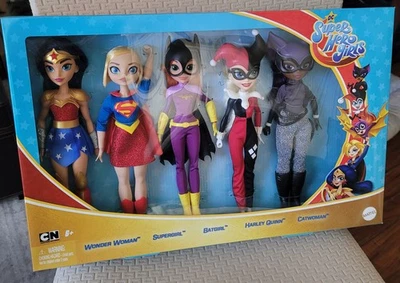 DC Super Hero Girls (5 dolls) Cartoon Network MATTEL 2020 exclusive from Costco - Image 1 of 4