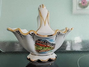 Porzellankörchen Wuppertal Schwebebahn Gerold Porzellan Tettau Bavaria - Bild 1 von 3