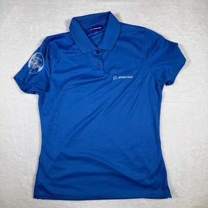 Boeing Damen Poloshirt Blau Mission Ready San Antonio MD Kurzarm Oberteil - Bild 1 von 7