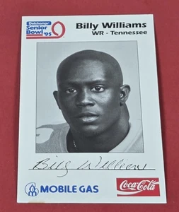 Billy Williams RC 1995 Senior Bowl Tennessee Volunteers Rookie St Louis Rams - Bild 1 von 2
