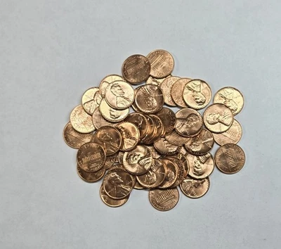 1963 P Lincoln Memorial Penny Roll Red BU Cent Brilliant Uncirculated Coin #A347 - Image 1 of 4