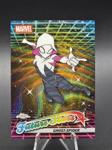 2025 Topps Chrome Marvel GHOST SPIDER Future Stars Gold Wave 10/50 #FS-1 - Picture 1 of 6