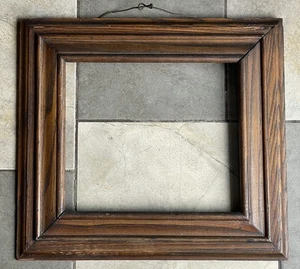 Antiker dicker Holz-Bilderrahmen 21 Zoll x 19 Zoll um 1900 viktorianische edwardianische Kunst - Bild 1 von 9