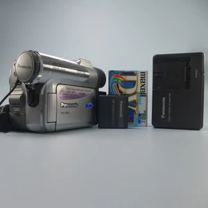 Panasonic NV-GS40 Handheld MiniDV Cassette Camcorder Silver Tested Full Set - Picture 1 of 10