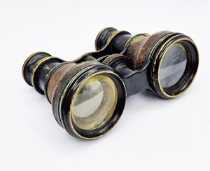 VICTORIAN WOOD LATE ABRAHAM LIVERPOOL OPERA GLASSES c1880 - Picture 1 of 8