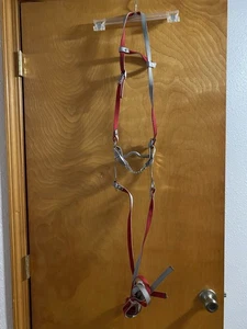 Western Nylon Headstall Bridle, Reins & Curb Bit Complete Set HORSE or PONY - Picture 1 of 10