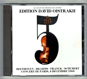 Edition DAVID OISTRAKH 5 Concert De Paris 4 Decembre 1968 Le Chant du Monde RARE - Bild 1 von 3