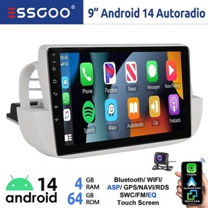 9" Autoradio Per FIAT 500 2007-2015 Android 14 BT 4+64GB Carplay GPS Navi Camera - Foto 1 di 14