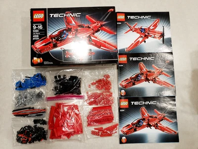 Lego 9394 Technic Jet Plane Used 100% Complete w Instructions Multilungual Box - Image 1 of 4