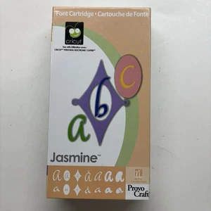 Cricut Jasmin Schriftkassette Provo Craft komplett Zahlen und Buchstaben - Bild 1 von 7