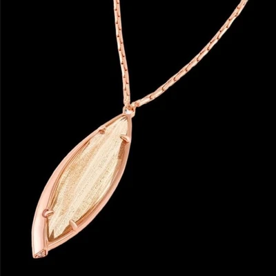 Collar largo ajustable Kendra Scott Milla oro rosa Foto 1 de 4