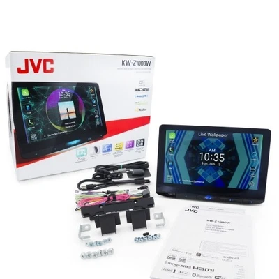JVC KW-Z1000W  / Floating Radio Digital Media Receiver featuring 10.1" HD Screen - Image 1 of 4
