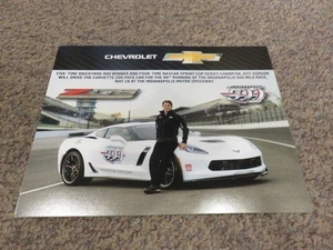 2015 Indianapolis 500 Chevrolet Corvette Pace Auto Karte 11" mal 8,5", Jeff Gordon - Bild 1 von 2