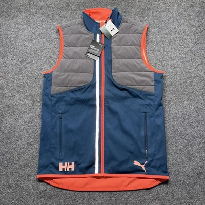 Puma x Helly Hansen Reversible Run Vest Mens Small Full Zip Puffer - Image 1 of 4