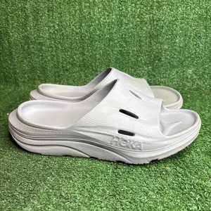 Hoka One One Ora 3 Herren Größe 10 Recovery Slides Komfort Sandalen grau Slipper - Bild 1 von 12