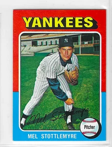Topps MINI Baseball 1975 - Mel Stottlemyre #183 - Foto 1 di 2