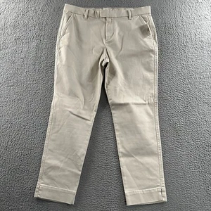 Gap Womens Pants Beige Size 10 Slim Crop Mid Rise Stretch Cotton Blend - Picture 1 of 19
