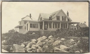 Ocean Beachfront Shorefront House with Beach Wall Stones Architecture Snapshot - Picture 1 of 1