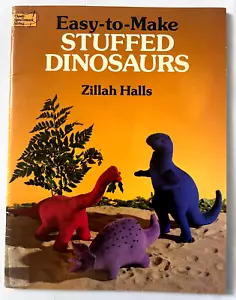 Easy-to-Make Stuffed Dinosaurs Sewing 13 Patterns Book Brachiosaurus Triceratops - Foto 1 di 19