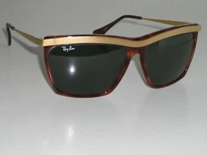 VINTAGE B&L RAY-BAN W0742 TORT/MATTE GOLD G15 UV OLYMPIAN III SUNGLASSES w/CASE - Picture 1 of 6
