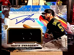 2023 Topps Inception Travis Swaggerty Rookie Patch Auto 4/6 Pittsburgh Pirates - Picture 1 of 7