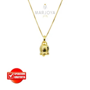 Collana campanella liscia in argento 925 dorato - Bild 1 von 6