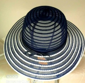 CAPPELLO CERIMONIA BLU/BIANCO ART.8620 - Picture 1 of 2