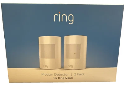 2 Pack Set Ring Alarm Motion Sensors Detectors White for Ring Alarm Brand New - Image 1 of 4