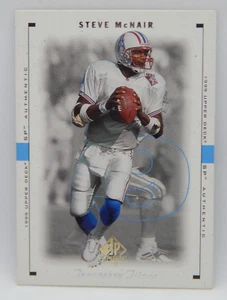 1999 Upper Deck SP Authentic Football - #86 Tennesse Titans - Steve Mcnair - Bild 1 von 2