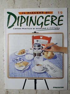 Il Piacere di Dipingere Caffè e croissant Disegnare con il pennarello fine - Picture 1 of 3