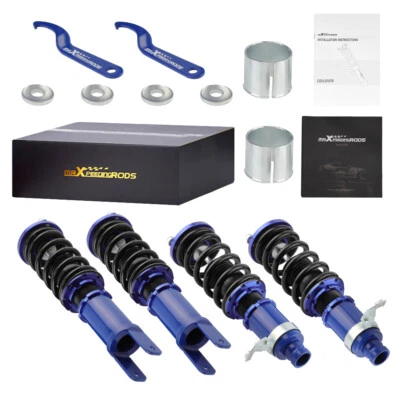 4×Full Coilovers Suspension For Honda Civic CRX 88-1991 EF Acura Integra 1990-93 - Image 1 of 4
