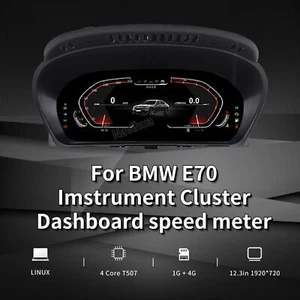 10.3" Digital Screen LCD Instrument Cluster HUD Fit for BMW E70 X5 2007-2014 - Picture 1 of 7
