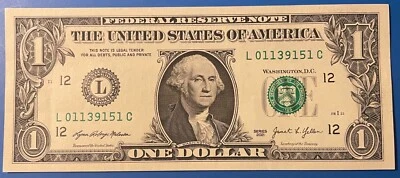 USA 2021 $1 "L" San Francisco FW J. Yellen Crisp GEM UNC - US Seller - Image 1 of 3