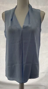 blouse kenneth cole size s baby blue polyester sleeveless womens - Picture 1 of 12