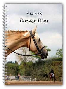 A5 PERSONALISED EQUINE EQUESTRIAN COMPETITION LOGBOOK GOALS DIARY PLANNER P - Picture 1 of 7